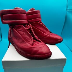 Maison Margiela Future High-Top Sneakers - Red - With Box